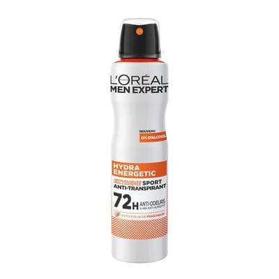 Men Expert Déodorant spray homme Anti-transpirant Hydra Energetic Extreme Sport 72H, 150ml