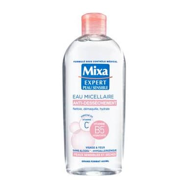 Mixa Eau Micellaire Physiologique peaux sensibles et sèches, 400ml