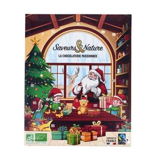 Saveurs & Nature Calendrier de l'Avent Choco bio Equitable, 110g