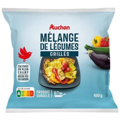 Auchan Mélange de légumes grillés, 450g
