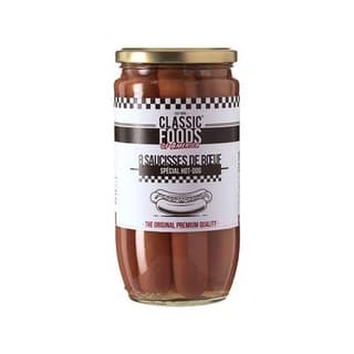 Classic Foods of America 8 Saucisses de boeuf spécial hot dog en bocal, 815g