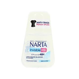Narta Déodorant bille invisible Paux épilées, 50ml