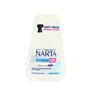 Narta Déodorant bille invisible Paux épilées, 50ml