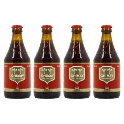 Chimay rouge Bière Trappiste 7°, Lot de 4x33cl