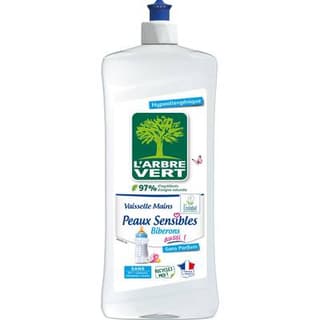L'arbre Vert Liquide vaisselle mains Peaux sensibles - Hypoallergénique, 750ml