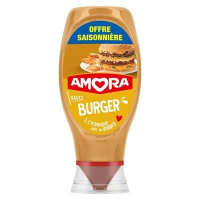 Amora Sauce Burger en flacon souple Squeeze Top Down, 448g