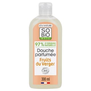 SO'BIO ETIC Gel douche Parfumé Fruits du Verger Hydratante, 300ml