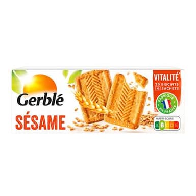 Gerblé Vitalité 20 Biscuits Sésame -43% de sucres en moins, 230g