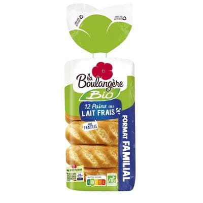 La Boulangère Pain au Lait Bio, 12 pains - 420g