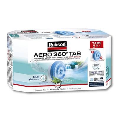 Rubson Absorbeur d'humidité- Recharge aéro 360 nature experience source de fraîcheur