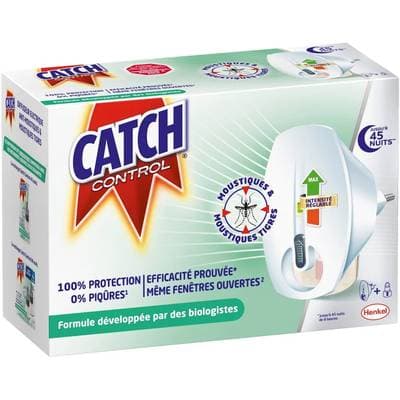 Catch Diffuseur électrique 45 nuits anti-moustiques et moustiques tigres, 1 pièce