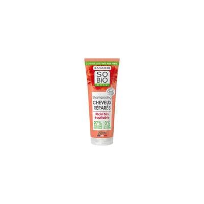 SO'BIO ETIC Shampoing pour Cheveux Abîmés Ricin et Collagèn Bio, 250ml