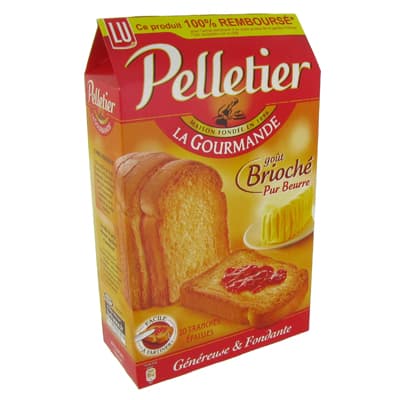 Pelletier Pain grillé gout brioché, 260g