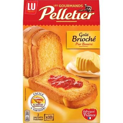 Pelletier Pain grillé gout brioché, 260g