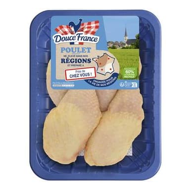 Douce France Cuisses de Poulet Jaune, 4x250g