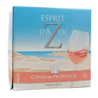 Côtes de Provence rosé AOP Esprit d'aZur 12.5°, Bag in box 5L