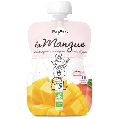 Popote Mangue Bio Gourde Bébé Dès 4/6 mois, 120g