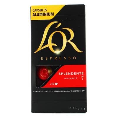 L'or Espresso Café Splendente intensité 7, 10 capsules