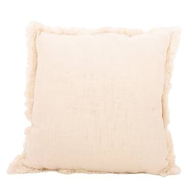 Point virgule Coussin décoratif blanc, 45 x 45 cm