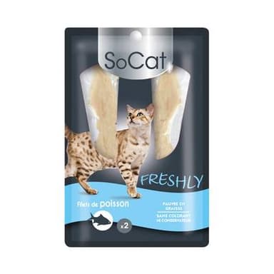 Riga Socat Filets de Thon Freshly - Friandise pour chat, 2x12,5g