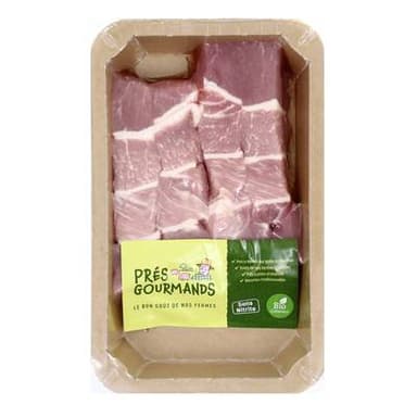 Prés Gourmands Brochettes de Porc Natures, Bio, 4x75g