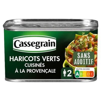 Cassegrain Haricots verts plats cuisinés à la provençale, 375g