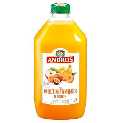 Andros Jus Multivitamines, 9 Fruits, 1,5L