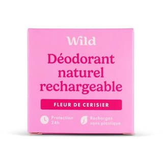 Wild Recharge Déodorant Fleur de Cerisier, 40g