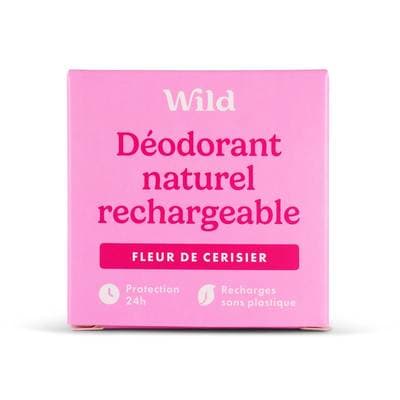 Wild Recharge Déodorant Fleur de Cerisier, 40g
