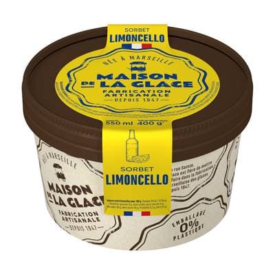 Maison de la Glace Sorbet artisanal Limoncello, 400g