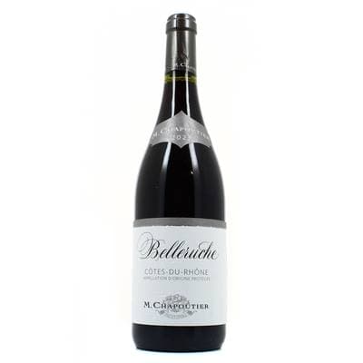 Côtes du Rhône rouge AOC Maison Chapoutier cuvée Belleruche, 75cl