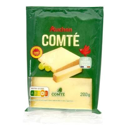 Auchan Comté en bloc AOP, 200g
