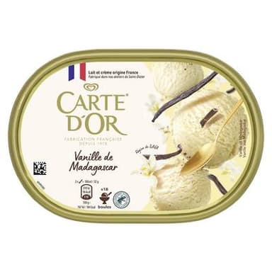 Carte d'Or Crème glacée vanille de madagascar, 472g