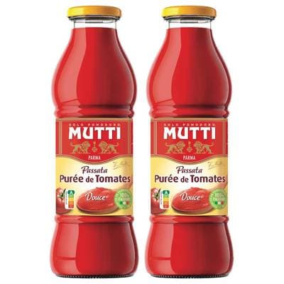 Mutti Purée de Tomates - Passata, Lot de 2x560g