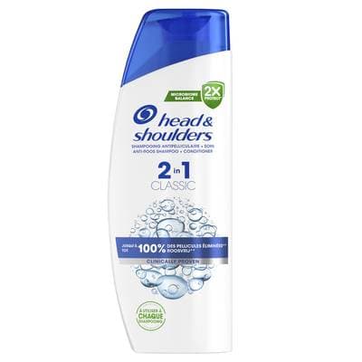 Head & Shoulders Shampooing Classic 2en1 Anti-Pellicullaire, 300ml