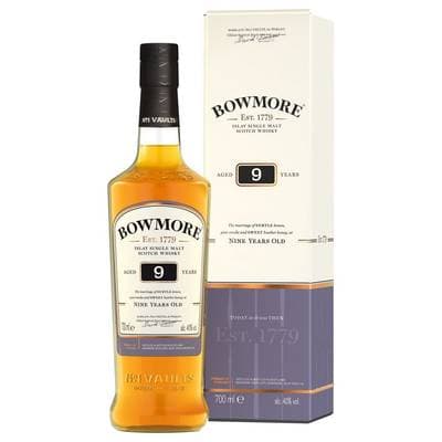 Bowmore Whisky single malt 9 ans 40°, 70cl
