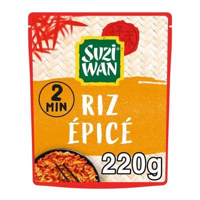 Suzi Wan Riz long épicé en sachet micro-ondable, 220g