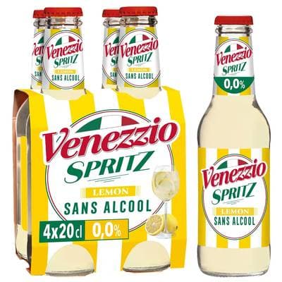 Venezzio Sprit citron sans alcool, 4x20cl