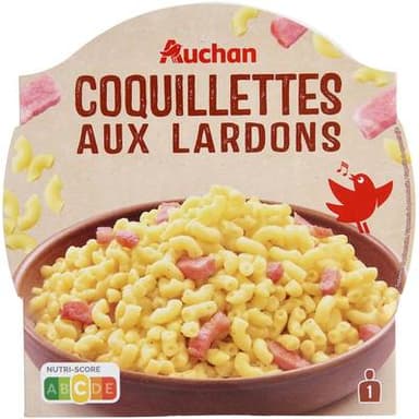 Auchan Coquillette aux Lardons, 300g