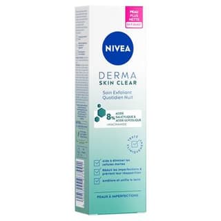 Nivea Soin exfoliant quotidien nuit Derma Skin Clear, 40ml