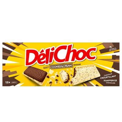 Delichoc Biscuit cookie et cream x12, 150g