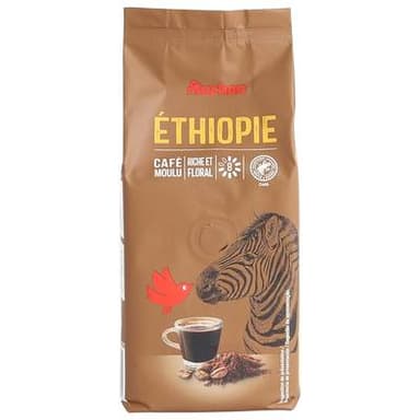 Auchan Café moulu sensation Ethiopie intensité 8, 250g