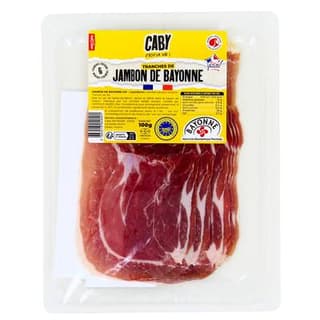 Caby Jambon de Bayonne IGP, 6 tranches - 100g