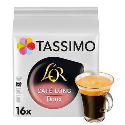Tassimo L'or café long doux, 16 dosettes