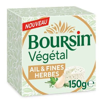 Boursin Spécialité végétale ail et fines herbes, 150g
