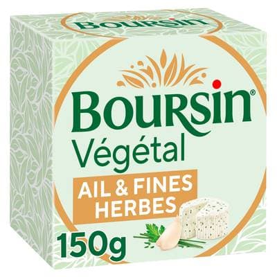 Boursin Spécialité végétale ail et fines herbes, 150g