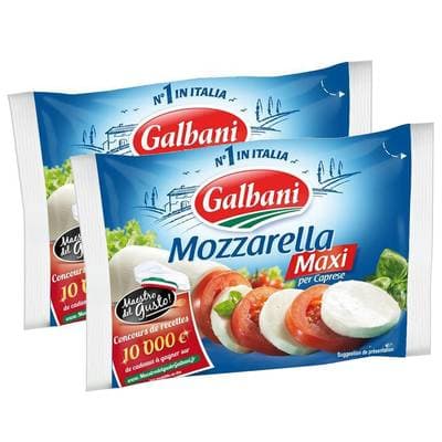 Galbani Mozzarella Santa Lucia maxi, Lot de 2x250g