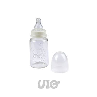 BEBE DOUCEUR Biberon pour Bébé Col Étroit 110ml Transparent, 110ml