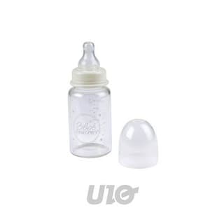 BEBE DOUCEUR Biberon pour Bébé Col Étroit 110ml Transparent, 110ml
