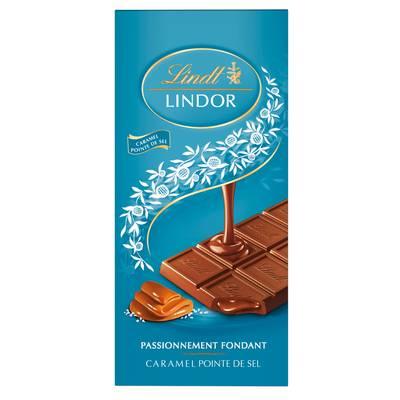 Lindt - Tablette chocolat au Lait Caramel Sel